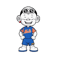 New York Mets Smile Sticker by Zhot