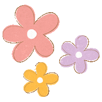 Torico happy pink kawaii flower Sticker