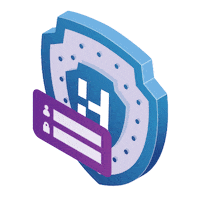 Shield Password Sticker by HackerU