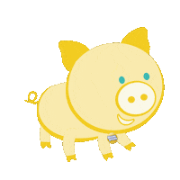 PomPomFraldas porco pompom pom pom porquinho Sticker