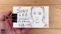 Flipbook Artist Shares Tribute to Sunisa Lee's Olympic Gold Win
