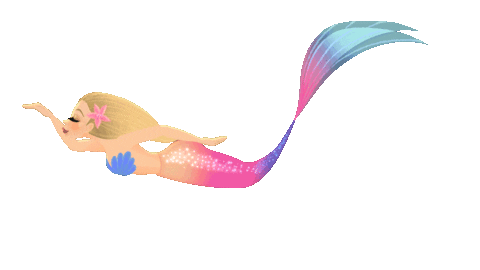 Pool Party Mermaid Swimming Sticker by Mermaid_Lux