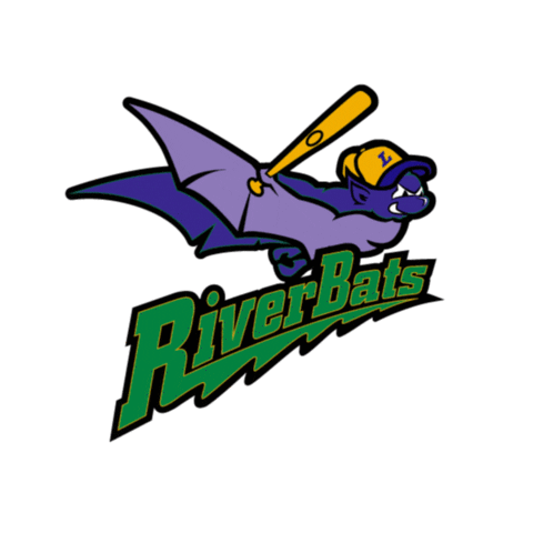 baseball riverbats Sticker by Louisville Bats
