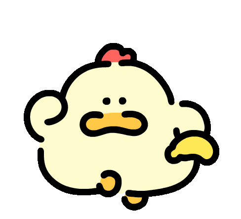 Chicken Character Sticker