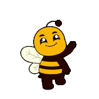 Happy Lets Go Sticker by Plan Bee Studios