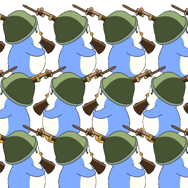 Huddle Up War Sticker by Pudgy Penguins