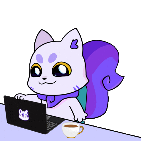 Working Home Office Sticker by Lucky Kat Studios