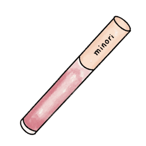 Myminori giphyupload makeup lipgloss line art Sticker
