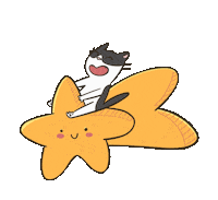 Happy Cat Sticker by Mumosa & Ragout