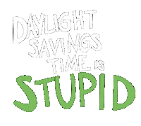 Fall Back Time Change Sticker by Matt Tolbert