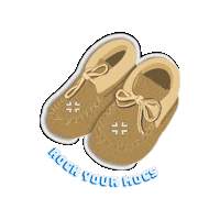 wiisagimaiingan indigenous native moccasins rockyourmocs Sticker