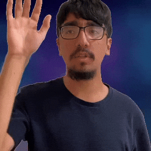 Lowering hand...