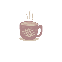 ByMissPluis pink coffee tea mug Sticker