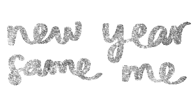 New Year Glitter Sticker