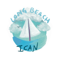 Grow Long Beach Sticker by ICAN