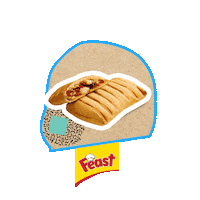 Feast_Gida happy hello hi pizza Sticker