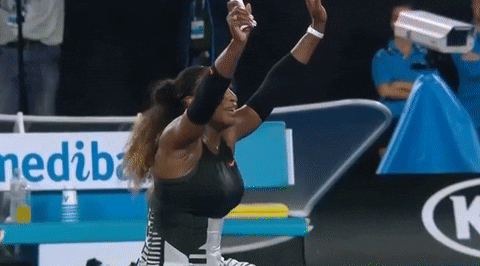 Serena Williams Falling GIF by Australian Open