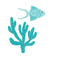 The Sea Fish Sticker by Widianiely