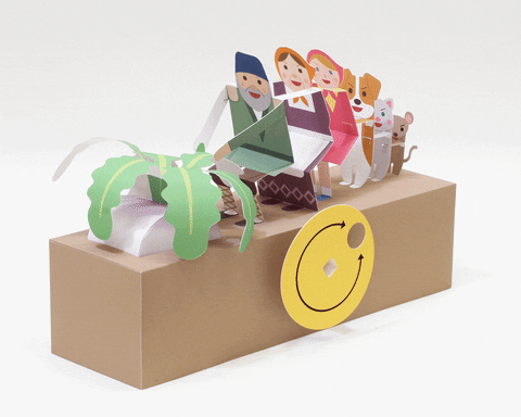 keisukesaka giphyupload etsy papercraft automata GIF
