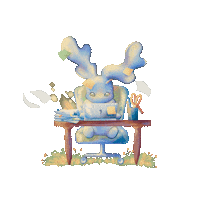 DiDA_art 上班 dida 加班 忙碌 Sticker