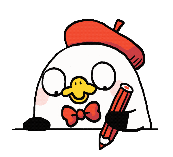mercylokki pencil 鳥 お絵描き 鉛筆 Sticker