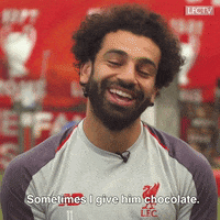 mohamed salah laughing GIF by Liverpool FC