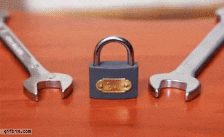 padlock wrenches GIF