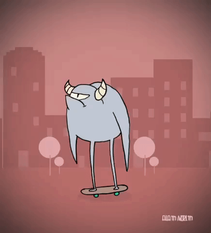 monster skate GIF by alain