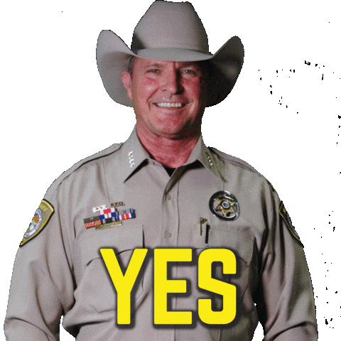 Sticker Yes Sticker by Pinal County Sheriff's Office