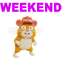 Weekend Hamster Sticker by Grind