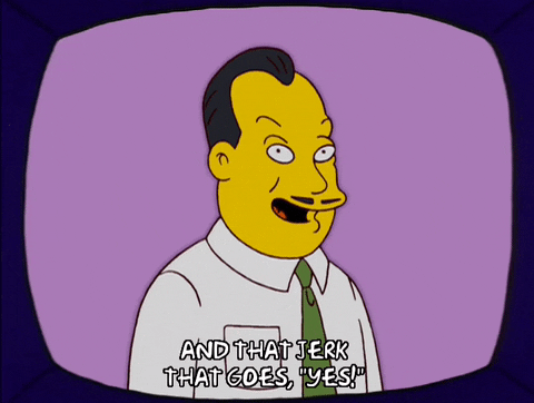 the simpsons yes GIF