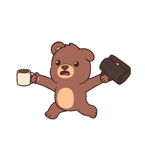 Working On My Way Sticker by BEARISH