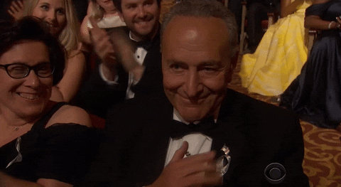 chuck schumer thank you GIF by Tony Awards