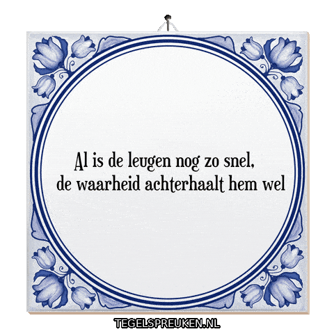 Reflectie Verandering Sticker by Tegelspreuken.nl