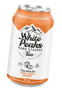 Tea Time Peach Sticker by BigRockBrewery