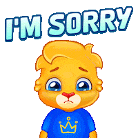 Sad Forgive Me Sticker by Lucas and Friends by RV AppStudios