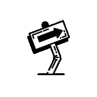 Go This Way Sticker by Vault49