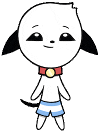 minchthedog happy dog cartoon kawaii Sticker