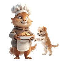 The Baker Hungry Dog Sticker