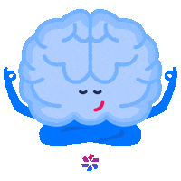 Yoga Brain Sticker by Peerfit