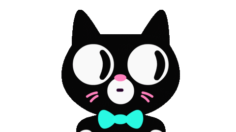 Happy Cat Sticker by Lingokids