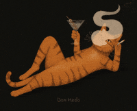 Cat Drinking GIF by THE PEOPLE UPSTAIRS