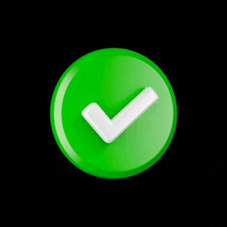 ASHADPC tick check mark tick mark tick 3d GIF