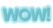 Typography Wow Sticker