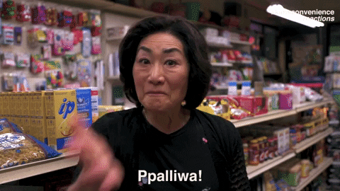 hurry up cbc GIF by Kim's Convenience