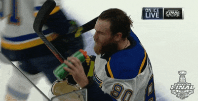 ice hockey drinking GIF by NHL