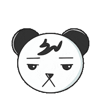 Tamamochie meme really panda so done Sticker