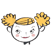 かわいい 可愛い 女の子 angle レトロ Sticker