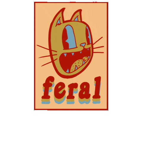GimliCat cat cats catlovers feral Sticker