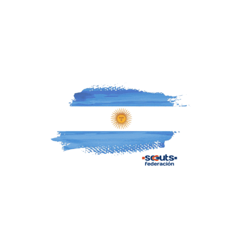 Flag Scout Sticker by Federación Scouts Católicos en Argentina